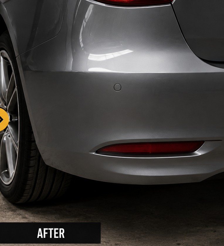 Bumper Scuffs Repair, Mercedes C-Class - after